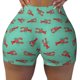 thumbnail image 2 of Balery Cartoon Lobsters 4 Pantalones cortos de entrenamiento estampados para mujer, sin costuras, ajustados, para gimnasio, yoga, correr, deportes, ejercicio activo, fitness.-Large, 2 of 8