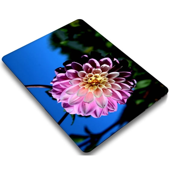 KSK KAISHEK Protective Case Hard Cover for MacBook Air 13 inchs 2018 2019 2020 2021 2022 A1932 A2179 A2337 m1 + Black Keyboard Cover, Flower 0718