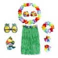 thumbnail image 2 of Conjunto de Traje de Falda de Hierba Hawaiana Sunnimix 60 cm Verde, 2 of 6