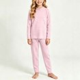 thumbnail image 5 of hotojiny 2PCS Children Thermal Set Base Layer Mock Neck Long Sleeve Top Comfy Long Pants Soft Skinny Kids Outfit(Pink,3-4 Years), 5 of 8
