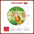 thumbnail image 2 of Sikiie African Animals in the Jungle Nativity Christmas Tree Skirt, Jesus Christian Winter Holiday Tree Mat Decoration(30-48IN)36", 2 of 6