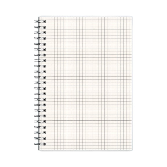 CCOCC A5 Spiral Notebook, Graph Grids and Ruled Pages, Durable Paper Journal for Home, Office, and Personal Use, Ideal for Notes, Writing, and Daily Tasks