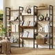 thumbnail image 3 of Zocalo Librero Organizador Grande Estantes Metal Muebles De Madera, 3 of 8