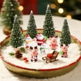 thumbnail image 3 of Christmas Miniature Scene Decor Set - 10pcs Festive Figurines & Trees for Holiday Displays, 3 of 7