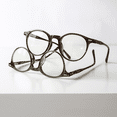 thumbnail image 2 of Gafas con montura negra Vintage para mujer, montura pequeña lisa, antiradiación, luz azul, miopía, montura pequeña, gafas lisas, 2 of 6
