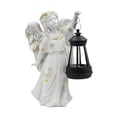 thumbnail image 2 of Estatua de ángel de jardín con luz solar, lámpara con forma de figura, regalo, decorativa, decoración exterior, escultura de resina para patio y jardí, 2 of 8