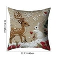 thumbnail image 3 of TanSiDing 3pcs Festive Holiday Pillow Covers, Soft Breathable Fabric with Hidden Zipper, All-Season Decorative Cushion for Sofa Living Room Bed Decor 45x45cm, 3 of 6
