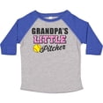 thumbnail image 3 of Inktastic Grandpa's Little Pitcher Softball Girls Toddler T-Shirt, 3 of 5