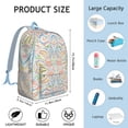 thumbnail image 5 of Unisex Vintage Bohemian Backpack, Boho Chic Zipper Rucksack with Front Pocket, Durable Lightweight Daypack for School College Work Travel, Ideal Gift, 5 of 5