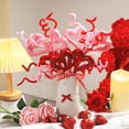 thumbnail image 2 of Decoraciones para San Valentín: Bayas rojas en forma de corazón, esquejes florales artificiales para el hogar, la oficina, la boda, el aniversario, la fiesta, ideas de regalos románticos., 2 of 8