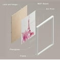 thumbnail image 4 of PixonSign Framed Wall Art France Eiffel Tower Butterfly Ballerina Perfume Posters, Set of 4 Preppy Room Wall Decor Pink Girls Fashion Minimalism Canvas Prints for Home Decor - 8"x10" White, 4 of 5
