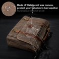 thumbnail image 2 of Bandolera de piel impermeable para portátil de 15,6 pulgadas de Manificent, 2 of 8