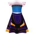thumbnail image 2 of Girls Cartoon Heroine Costume Dress Cosplay Skirt Outfit for Halloween Party Role Play, 7-8Y, 2 of 6