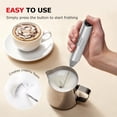 thumbnail image 4 of Espumador de Leche Eléctrico de Mano Bonsenkitchen con Soporte 400ml, 4 of 8