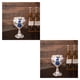 thumbnail image 1 of Matsuzay Copa de vino refinado Copa de vidrio en relieve para devotos del vino Vasos de lujo Calabaza azul plateada Calabaza azul plateada 2Conjunto, 1 of 1