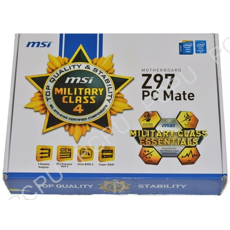 Z97 PC MATE MSI Z97 PC Mate LGA 1150 Intel Z97 HDMI SATA 6Gb/s USB 3.0 ATX Intel