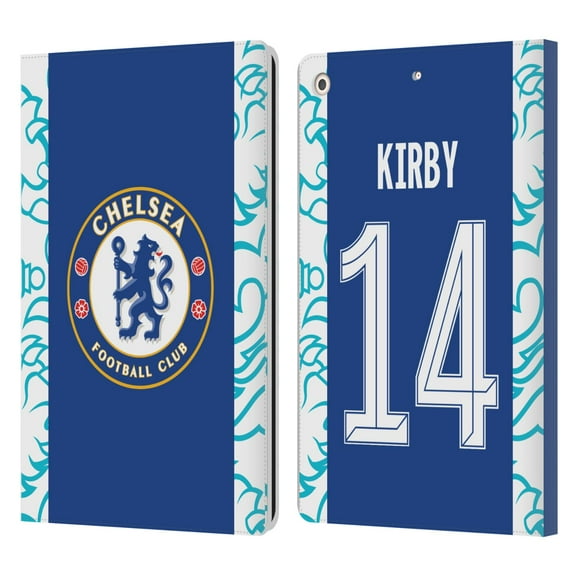 Head Case Designs Officially Licensed Chelsea Football Club 2022/23 Women's Home Kit Fran Kirby Leather Book Wallet Case Compatible with Apple iPad 10.2 2019/2020/2021