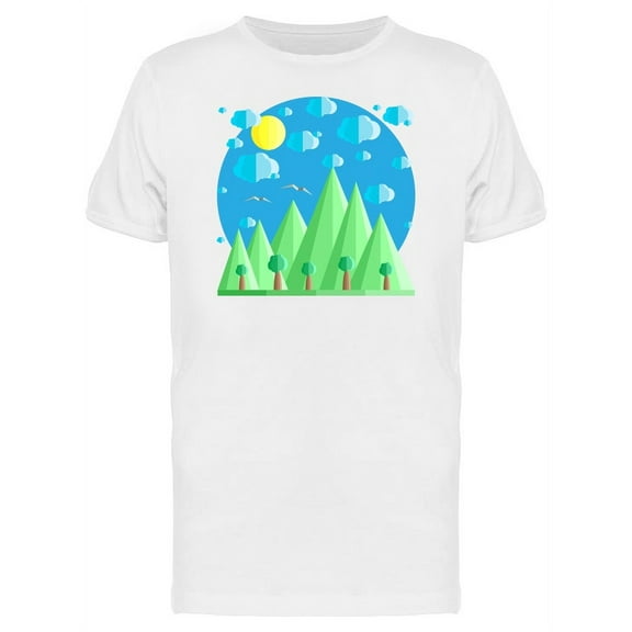 Natural Forest Doodle T-Shirt Men -Image by Shutterstock, Male x-Large