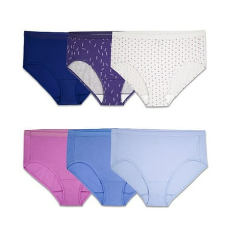 

Girls 6 Pack Cotton Hipster