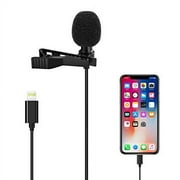 Microphone Professional for iPhone/Video Conference/Podcast/Voice Dictation/YouTube Grade Valband Omnidirectional Phone Audio Video Recording Condenser Microphone (6.0m)