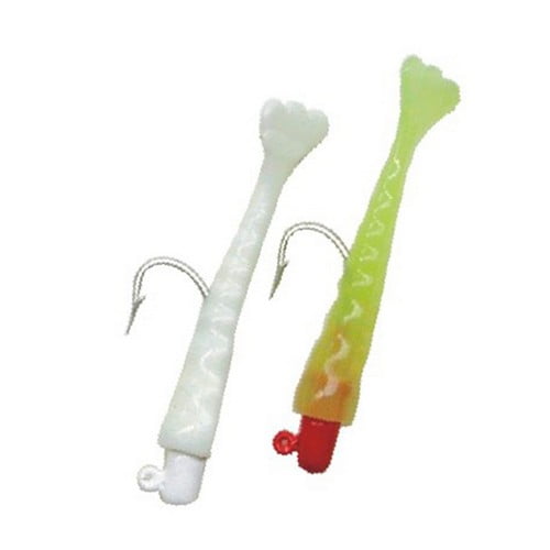 Texas Tackle Factory Lil' Speck Killer Softbait Duo Pack, Chartreuse & White