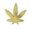 Gold, variant on Confetti Marijuana Leaf 3/8" Green - Half Pound (8 oz) - CCL9713