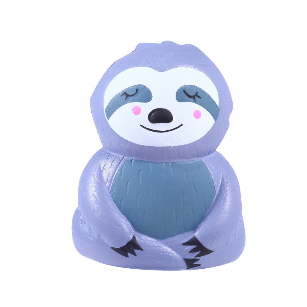Aobiny Slow Rising Toy Cute Sloth Decompression Slow Rising Squeeze Relieve Squishies Toys As Shown 