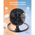 thumbnail image 7 of suihuooo Baby Swing for infants Newborn with Bluetooth and 5 Speed Built-in Soothe Melodies 5-Point Harness,Black, 7 of 7