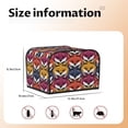 thumbnail image 3 of Cauagu Fox Face for 4 Slice Toaster Cover (11.4''×7.9''×7.5'') Bread Machine Cover Toaster Protector Kitchen Appliance Dust Cover, 3 of 7