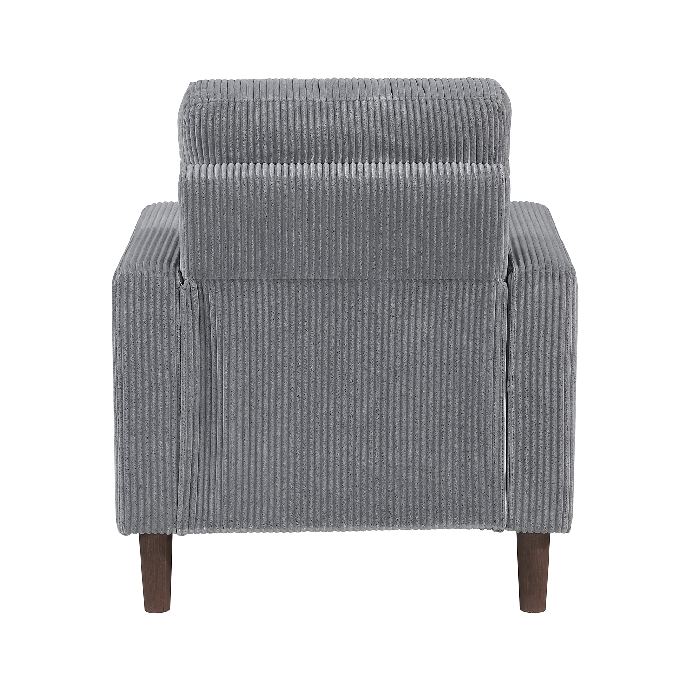 OakvillePark Mapleholt Corduroy Chair, Gray