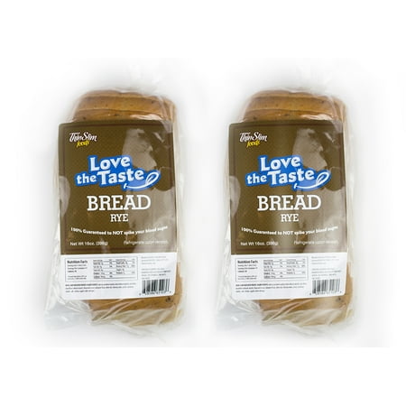 - ThinSlim Foods Love-the-Taste Low Carb Bread Rye, 2pack