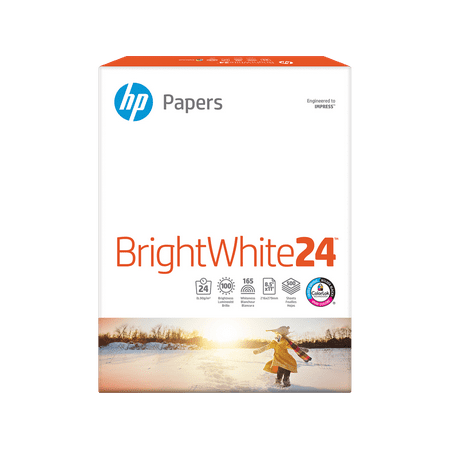 HP Bright White Inkjet Paper | 500 Sheets | Letter | 8.5 x 11 in | HPB1124P