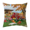 thumbnail image 2 of Juego de 4 Fundas de Cojines Decorativas de otoño 45,7 x 45,7 cm Fundas de Almohada para sofá de Cosecha de Calabaza de Granja otoñal Funda de cojín Cuadrada de Felpa Corta para salón, Cama, sofá y Co, 2 of 5