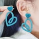 thumbnail image 1 of Pendientes de corazón de tinta rosa para San Valentín, pendientes huecos de Europa y Estados Unidos, pendientes coreanos sencillos, pendientes de oreja, pendientes de amor acrílicos para mujer., 1 of 6