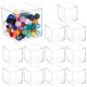 thumbnail image 2 of 12 cajas de acrílico transparente, pequeñas cajas transparentes con tapas, cubo cuadrado de plástico de 3.9 × 3.9 × 3.9 pulgadas, caja de exhibición cuadrada, cajas de contenedores transparentes para, 2 of 7