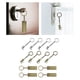 thumbnail image 3 of 12 piezas de aleación de zinc Vernier Caliper regla colgante regalos de cumpleaños llavero de moda para fabricación de joyas Zulema Llaveros Regla, 3 of 8