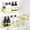 Bright Gold, variant on ANHXN Shower Caddy Adhesive, Rustproof Shower Shelves for Inside Shower, Large Capacity Bathroom Organizers and Storage, Shower Storage with Removable Hooks
