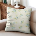 thumbnail image 4 of Elegant Blooming Floral Pillow Covers: Set of 2 Blue Designer Linen Pillow Cover,Couch Pillow Covers for any Living Room, Bed or Outdoor Space, 4 of 7