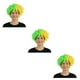 thumbnail image 2 of Soidarity Peluca de payaso pelo sintético pelos aficionados al fútbol amplia aplicación multicolor Headwearing disfraz divertido Brasil Type1 NO1, 2 of 6
