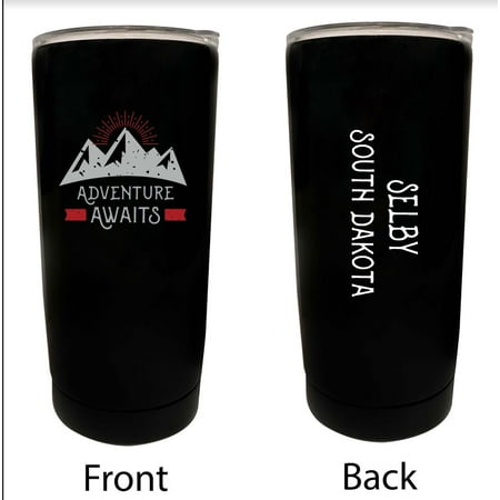 

Selby South Dakota Souvenir 16 oz Stainless Steel Insulated Tumbler Adventure Awaits Design