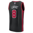 thumbnail image 3 of Men's Fanatics Zach LaVine Black Chicago Bulls Fast Break Jersey - City Edition, 3 of 3