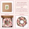 thumbnail image 3 of Peony Wreath 23'' Spring Wreaths for Front Door, Artificial Large Floral Wreath for Front Door Wall Decor, Valentine’s Day Home Wedding Housewarming Gift EZsenses (Light Pink), 3 of 5