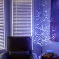 thumbnail image 3 of Wintergreen Lighting 5ft Lighted Tree Decoration with Silver Branches, 570 Cool White Fairy Lights, Fairy Light Tree, 3 of 6