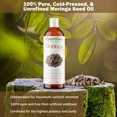 thumbnail image 3 of Moringa Oleifera Oil 4 oz. Cold Pressed Seed 100% Pure Natural Refined, 3 of 8