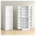 thumbnail image 3 of 65" Kitchen Pantry Cabinet, White - 4 Door Storage with Adjustable Shelves, 3 of 9