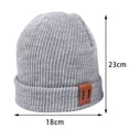 thumbnail image 2 of Parent-Child Beanie Hat Mother  Kids Winter Warm Cable Knit Hat, 2 of 5