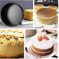 thumbnail image 5 of Paquete de 3 moldes para pasteles negros, mini moldes para pasteles, moldes redondos de aluminio para pasteles, utilizados para reuniones familiares para hornear mini pasteles, pizza, quiche, 5 of 5