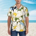 thumbnail image 2 of Fotbe Bees Collecting Nectar Camisa Hawaiana para Hombre Unisex – Camisa Casual de Verano con Botones de Manga Corta de Algodón y Lino,3X-Large, 2 of 7