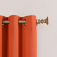 thumbnail image 2 of Sun Zero Barrow Energy Efficient Grommet Single Curtain Panel, 54 Inches x 84 Inches, Tangerine Orange, 2 of 5