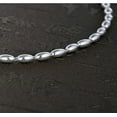 thumbnail image 5 of K-KED Pure S999 Fine Silver Chain Lucky Smooth Oval Full Olive Beads Link Necklace-4mm,27.5inch,19g, 5 of 6